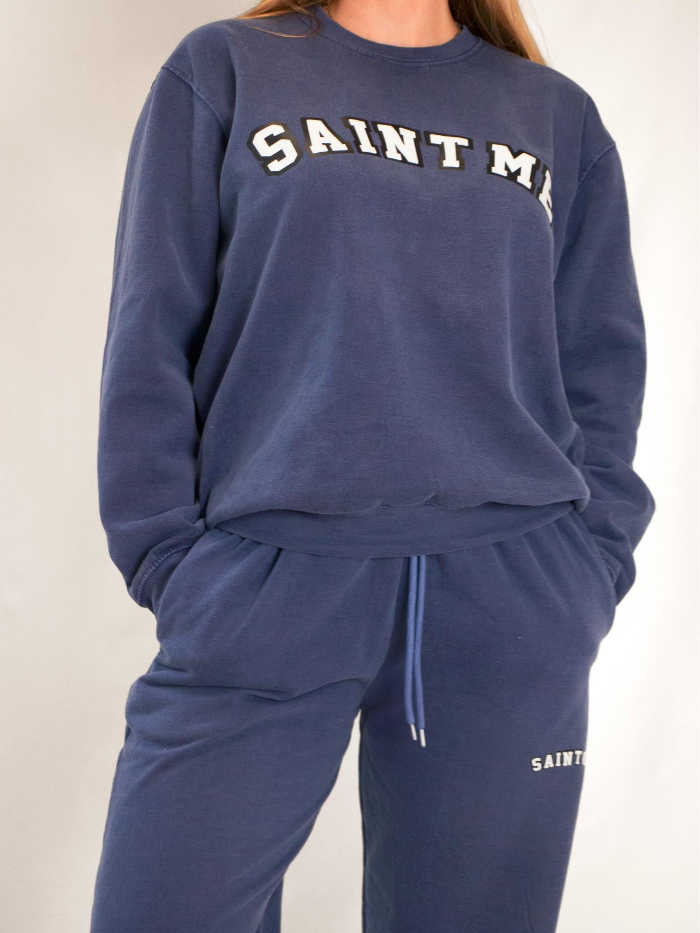 Saint Me Crewneck Campus Sweatshirt