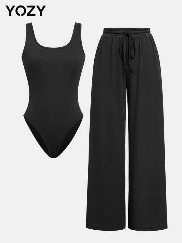 Tank Top & Wide Leg Pant Set