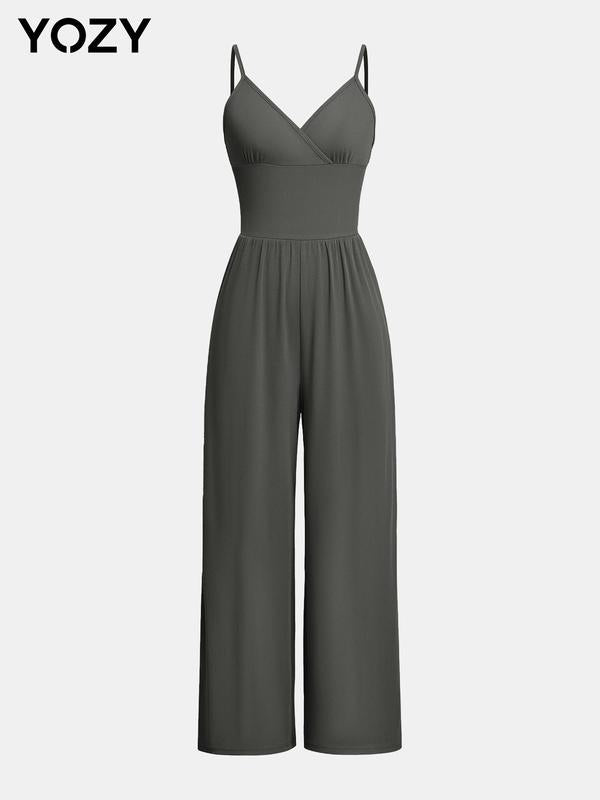 Backless Wrap Cami Jumpsuit