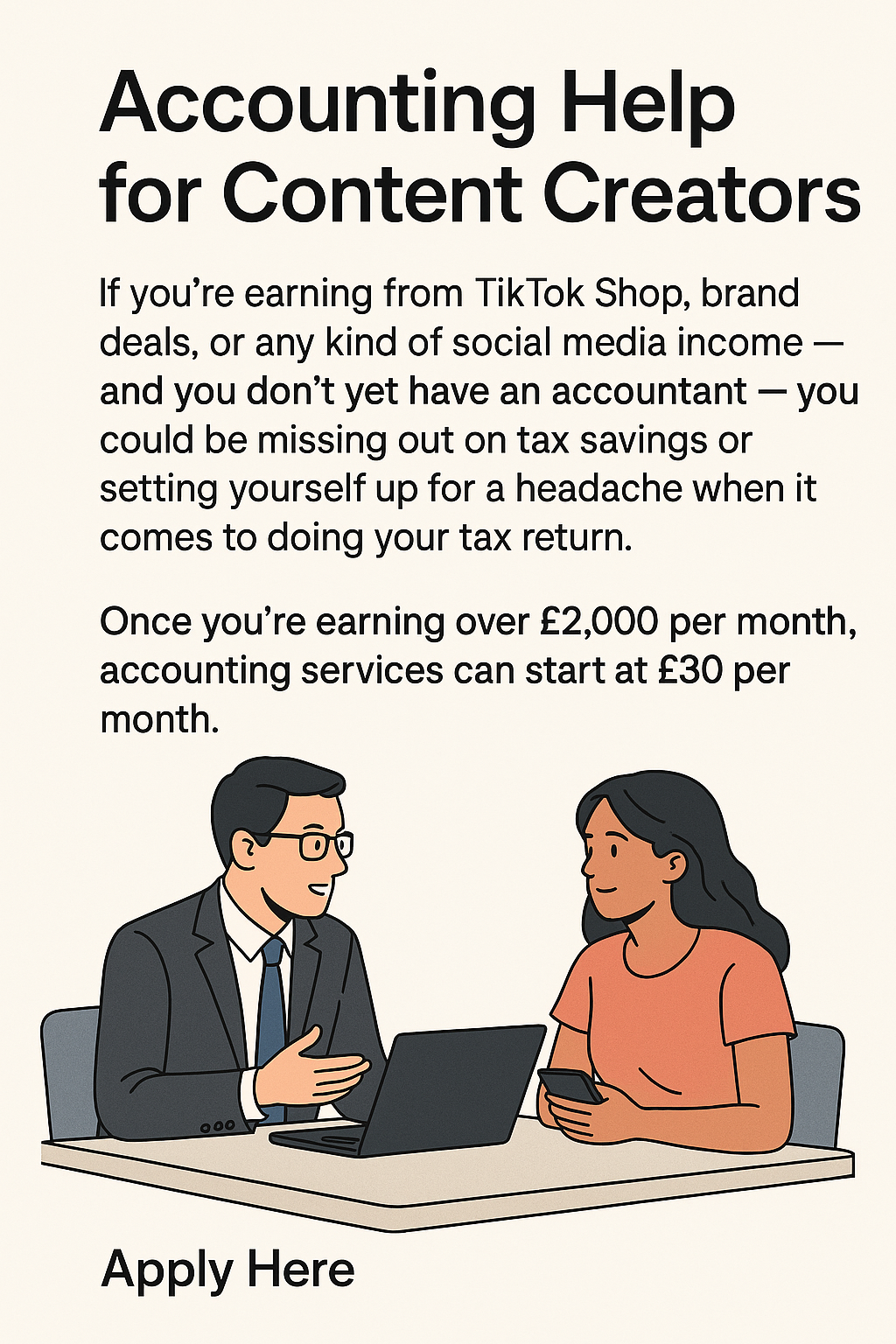 Tax Support for Content Creators & Influencers