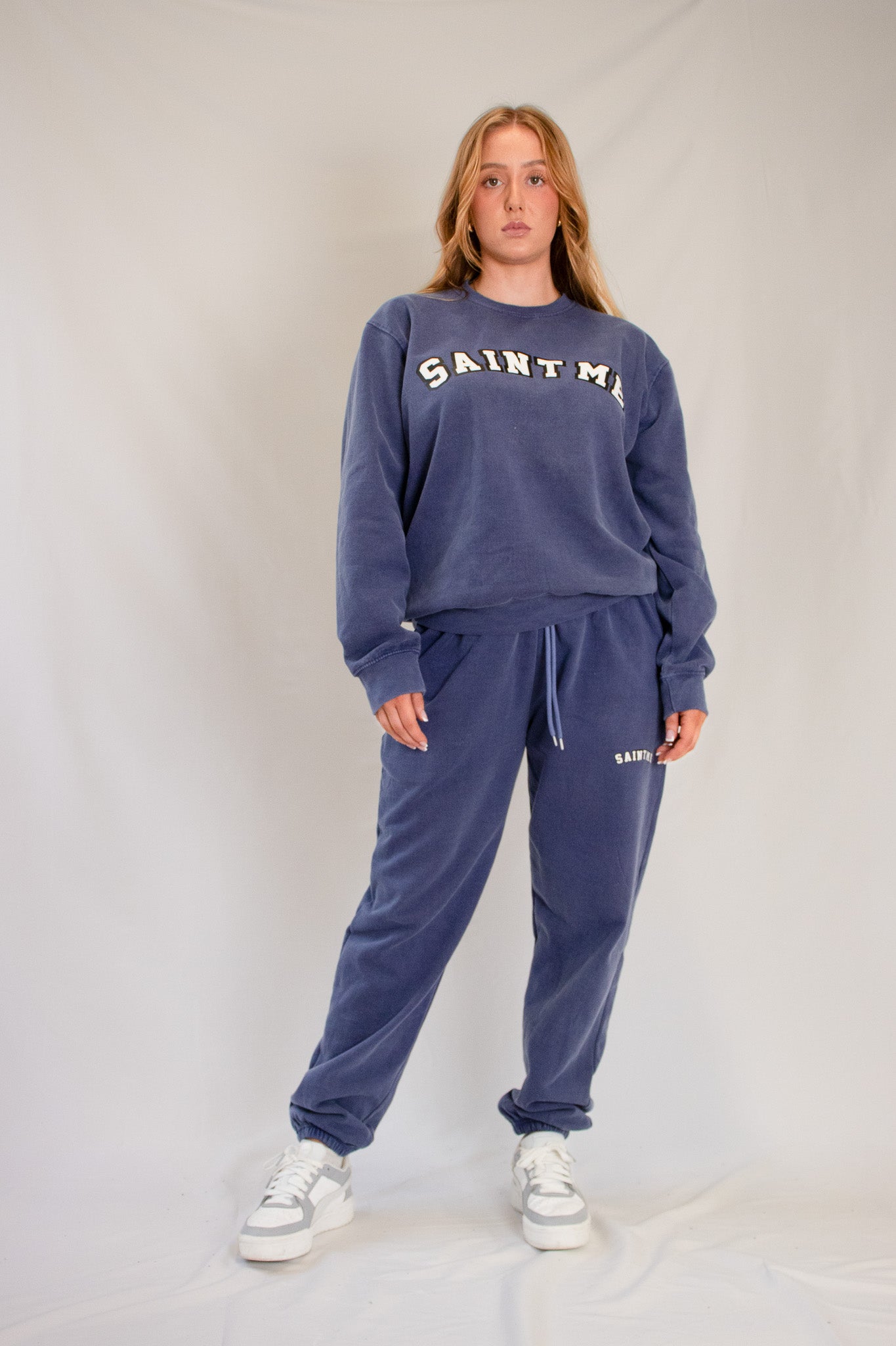Women's Blue Hoodie and Jogger Set