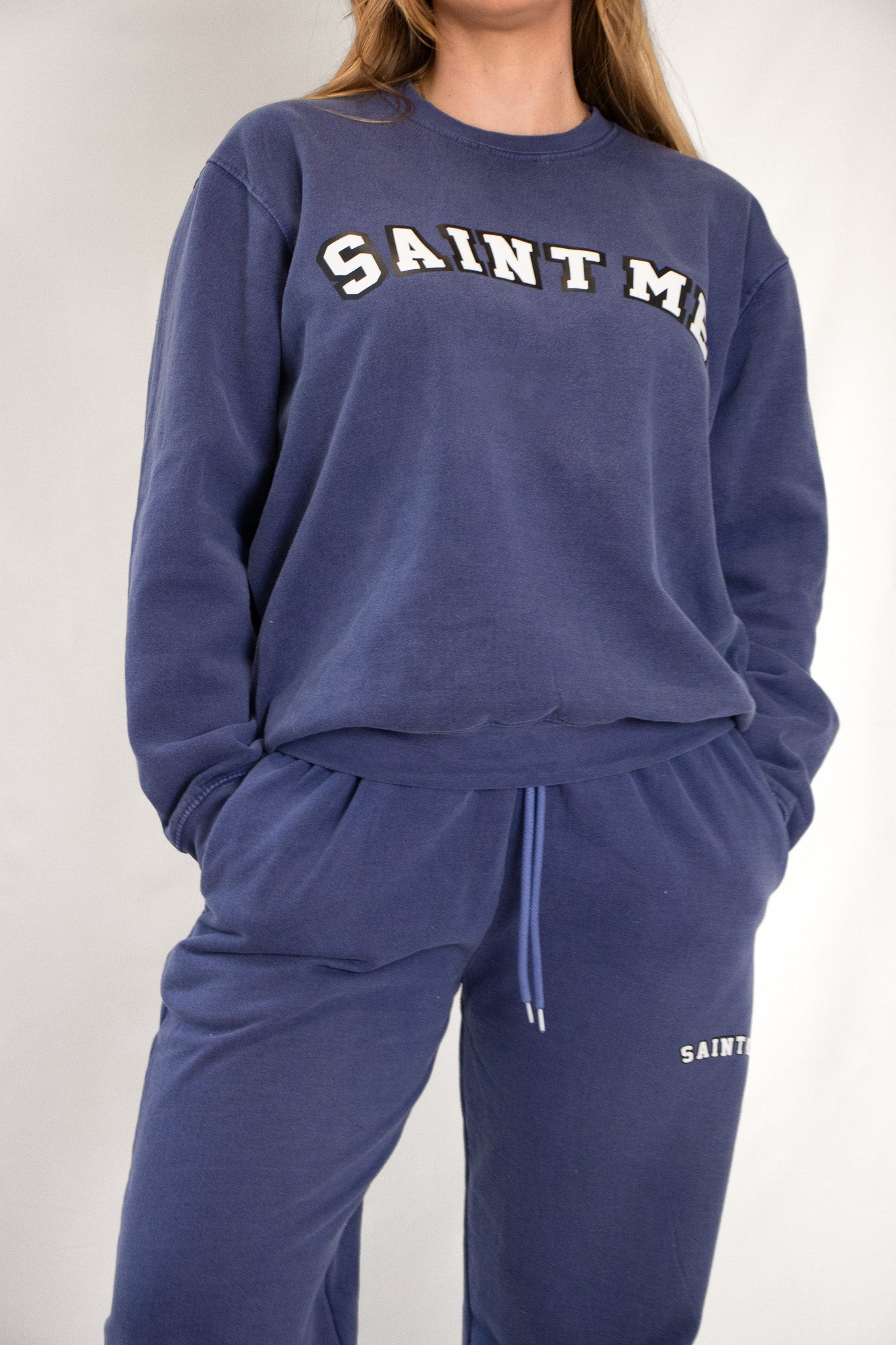 Women's Blue Hoodie and Jogger Set