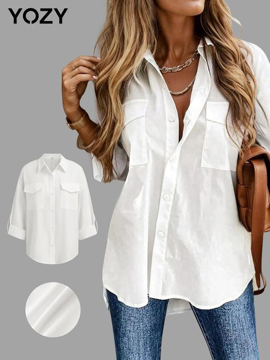 Yozy Women's Plain Collared Shirt