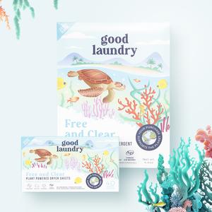 Detergent Sheets Unscented, & Dryer Sheet Bundle