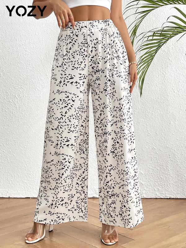 Yozy All Over Print Wide Leg Pants