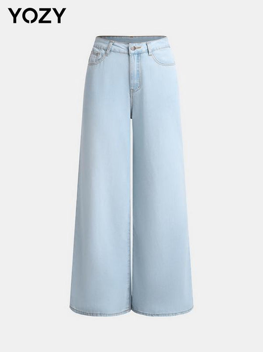 Yozy Women's Denim Bottom Wide Leg Pants