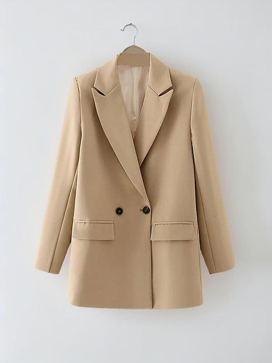 Women's Double Breasted Lapel Blazer