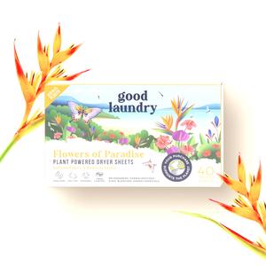 Flowers of Paradise Scented Dryer Sheets