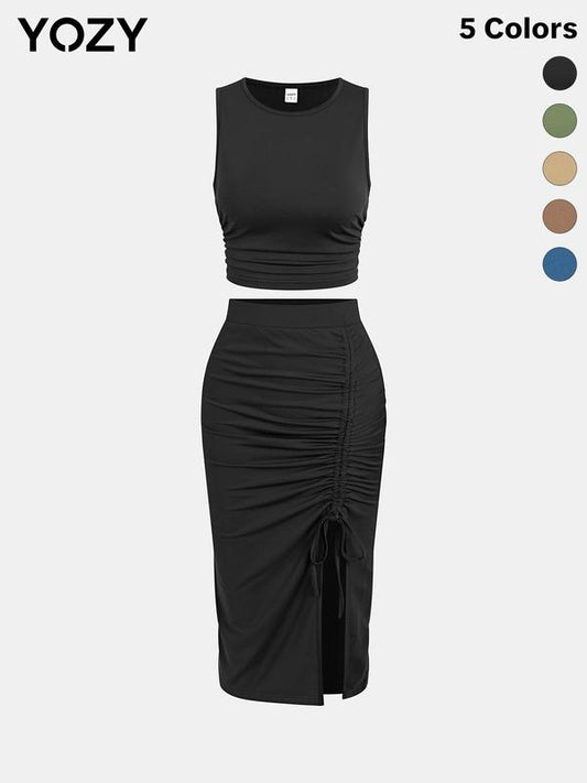 Yozy Tank Top & Drawstring Waist Skirt Set