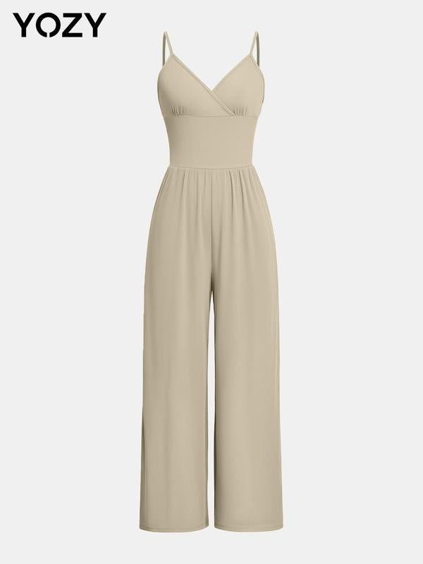 Backless Wrap Cami Jumpsuit