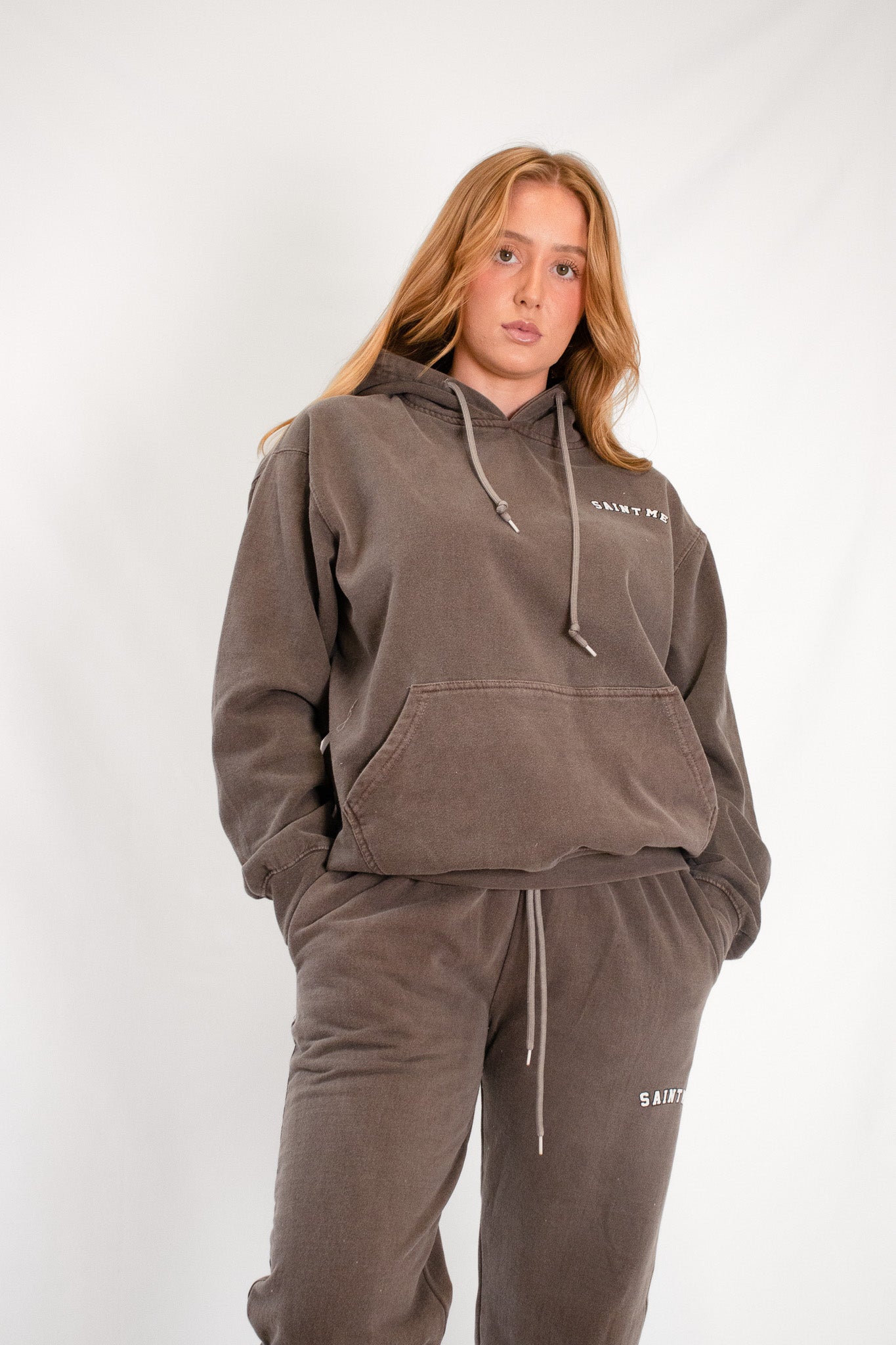 Women's Brown Hoodie and Jogger Set